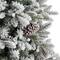 7.5ft. Pre-Lit Flocked Alaskan Artificial Christmas Tree, White LED Lights